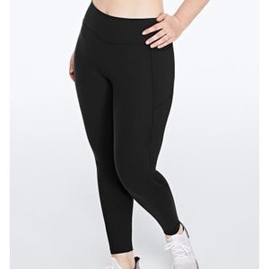 Pink fleece lined cozy leggings xs